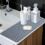 2X Silicone Square Dish Drying Mat Drain Pad Water Filter Table Placemat Kitchen Heat Resistant Protection Durable B 3