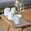 2X Silicone Square Dish Drying Mat Drain Pad Water Filter Table Placemat Kitchen Heat Resistant Protection Durable B 4