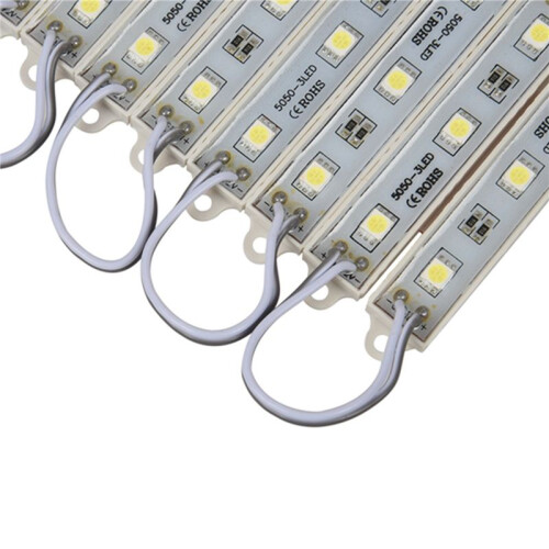 20 x 10Pcs 5050 SMD 3 LED Module LED Strip String Light Waterproof  12V Cool White