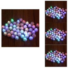50Pcs Round LEDBalloon RGB Lights Valentine's Day Flash Lamps for Lantern Christmas Halloween Wedding Party