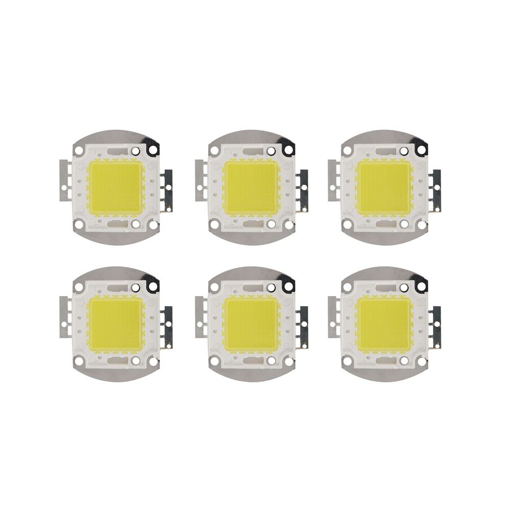 6X 32 - 34V 100W 7500 Lm 6500K High Power The Led Power Indicator Chip - Light/White 6031717669772