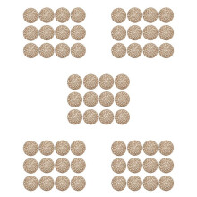 Round Paper Woven Placemats,Decorative Rope Mesh Place Mats for Dining, Party and Wedding 60PCS