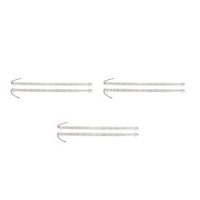 6 Pcs Aluminum Alloy Rigid LED Strip Rod Light Waterproof 12V 50CM Warm White