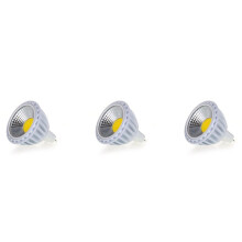 3X GU5,3/MR16 6W COB LED Lampe Lumiere de Tache Ampoule Lampes 420LM 603000K Blanc Chaud 12V