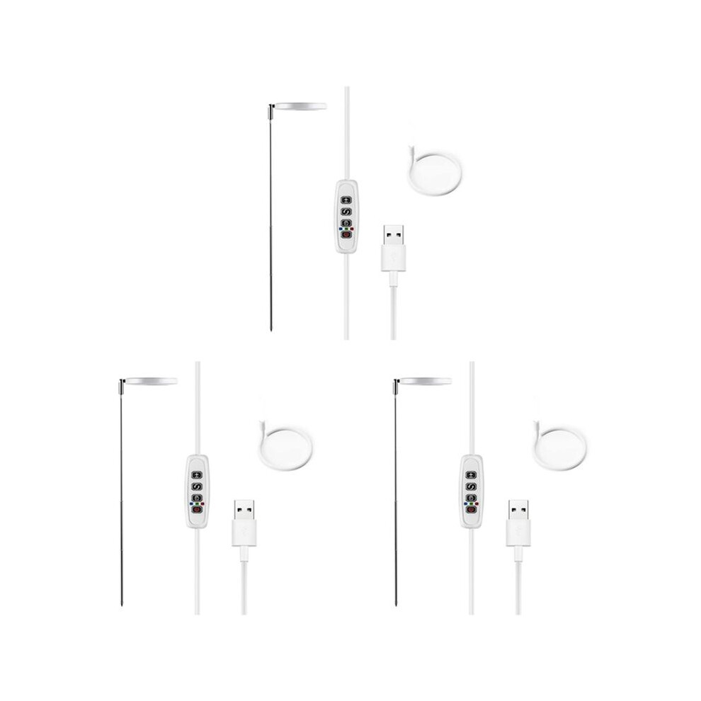 Semoic 3X Grow Lights For Indoor Plants, Full Spectrum Led Halo Plant Light With Stand Height Adjustable Auto Timer, For Plants