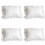 4X  Cotton Ruffle Pillowcase Ruffled Pillow Cover White Pillow Case 1