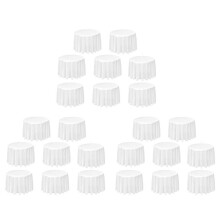 24 -Pack Rond Tafelkleed, 84 Inch Witte Wegwerptafelhoezen PEVA Waterdichte Plastic Ronde Tafelkleden (Wit)