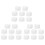 24 Pack Round Tablecloth, 84 Inch White Disposable Table Covers PEVA Waterproof Plastic Round Tablecloths (White) 1