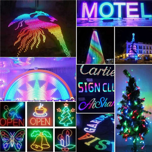 100Pcs WS2811 RGB LED Pixels Light Individually Addressable 12mm Diffused Digital Full Color Pixel Module Light DC12V