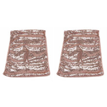 2X Rechteck Pailletten Tischdecke Bankett TischläUfer Hochzeitsfeier Dekor, 1 Rose Gold