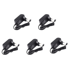 5X Ac/ 12V 2A 24W Transformador Adaptador de Fuente de Alimentacion para 5050 3528 LED Luz de Tira Enchufe de la Ue