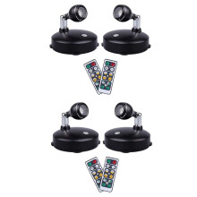 Wireless Spotlight Indoor,Battery Operated Accent Lights Art Lights for Paintings,LED Wall Light with Remote (4 Pack, B)