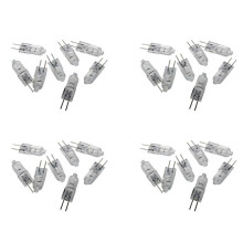 12V 20W Ampoule Halogene Lumiere Blanche Chaude Lampe Bi-Broche Base 32 Pcs