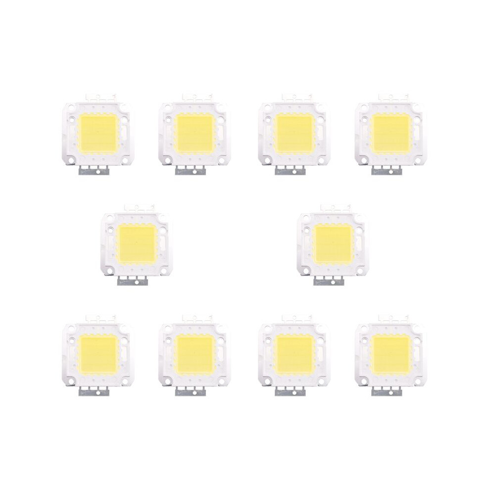 10X High Power 30W Led Chip Bulb Light Lamp Diy White 2200Lm 6500K 6033987831224