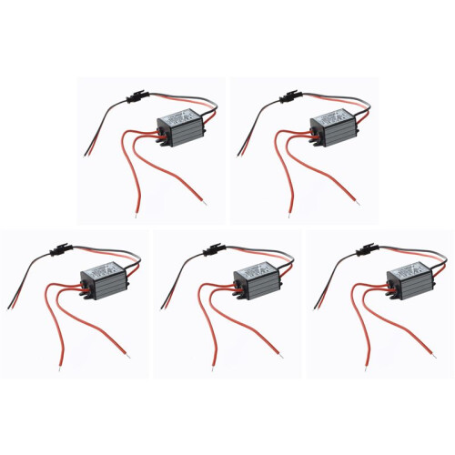 5X LED Transformateur Electronique Transfo 1-3W AC 85-265V Vers 12V 1
