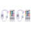 2X DC5-24V  LED Controller+40 Keys Remote Control APP Control and Music Sync RGB IR RF for 5050 RGB LED Light 1