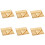 6X Centre de Toiles de Table de Course en or Satine 30 x 275 cm 1