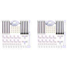 2X LED Strip Connector Kit for 5050 10mm 4Pin RGB LED Strip,2 Way Splitter,DIY Accessories for RGB LED Strip Connection