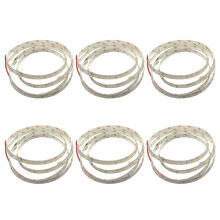 6pcs 1M 60-3528 SMD Waterproof LED Light Strip DC12V (Warm White)