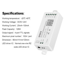 4X SP801E Wifi Art-Net LED Controller LED Matrix Panel Module WS2812B WS2811 Light Strip Wireless Control DC5-24V