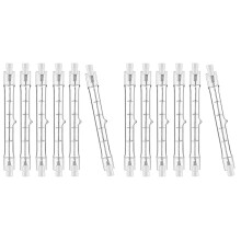 R7S Halogen Light Bulb 118mm 200W 230V Halogen Rod R7S Halogen Bulb R7S Dimmable Halogen Rod Lamp Lights 12Pack