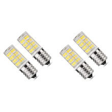 4 Pack 4W Dimmable LED E17 Microwave Oven Bulb , Daylight 6000K 40W Halogen Equivalent Light ,Ceramic E17 LED Bulb
