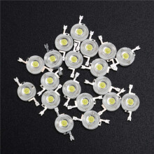 160 Pcs High Power 2 Pin 3W White LED Bead Emitters 170-190Lm 6000K