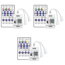 3X DC12-24V 28 Key RF Controller WiFi APP Musik Stimme Fern Bedienung für WS2812B WS2811 RGB LED Streifen Licht Hause Dimmer