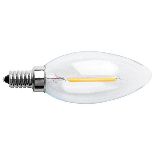6X Dimmable E12 2W COB Edison Candle Flame Filament LED Light Bulb Lamp 10 X 3.5cm 1