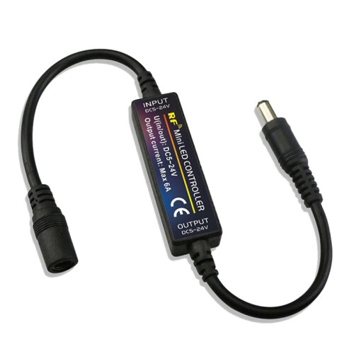 2X RF Remote Controller LED Dimmer DC5V-24V Brightness Adjustment 14-Key Dimmable Connector  for LED Strip Light 1