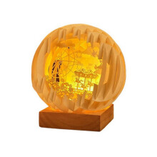 Lâmpada Esculpida Criativa Tridimensional Presente de Aniversário Luz Noturna Romântica Ornamentos de Presente, Adequado para Presentes Femininos A