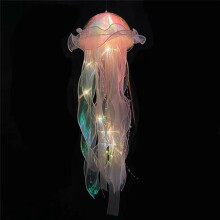 5 Pcs Jellyfish Night Light Portable Flower Lamp Hanging Jellyfish Lights for Bedroom Room Atmosphere Decoration Lamp