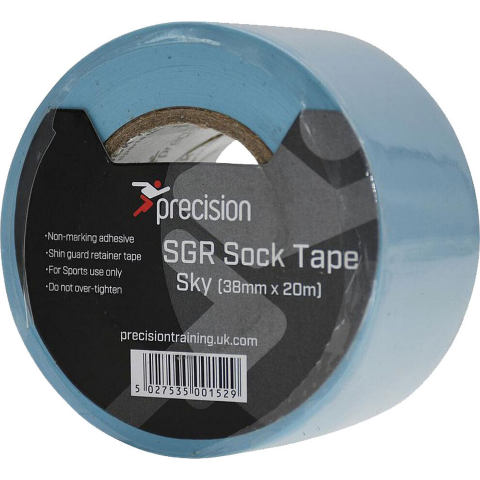 (20M X 38Mm, Sky Blue) Precision Unisex Adult 38Mm Sgr Sock Tape (Pack Of 5) 5059699065703