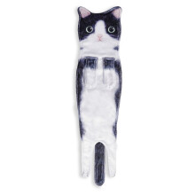 Funny Cat Hand Towels, Kitchen and Bathroom Hand Towels, Quick-Drying Soft Absorbent Microfiber Towels Black Cat