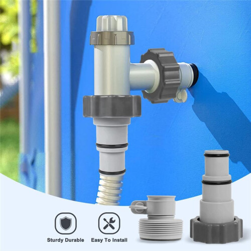 Poolslangadapter, Adapter A för Pool, Slangadapter Pool, Poolslangadapterset, Slangadapter för Pumpar, för Poolslang 2