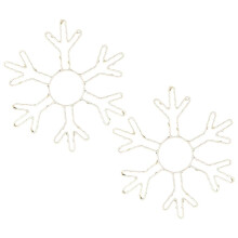 2 Stuks Kerst Sneeuwvlok Raamverlichting Decoraties Led Sneeuwvlok Verlichting voor Thuis Kerst Decor Warm Licht Wit