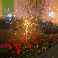 4Pcs Solar Firework Fairy Light LED Outdoor Garden Decoration Lawn Pathway Light for Patio Yard Christmas Wedding,A
