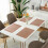6Pcs Rectangular Woven Table Mat Slip 18x12 Inches Textured Scratch Proof PVC Table Mats, for Kitchen Home Decor 7