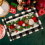 4PCS Xmas Trees Snow  Christmas Placemats Winter Table Mats for Kitchen Dining Decoration E 3