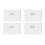 Rechargeable LED Intelligent Sensor Night Light Motion Sensor Wall Light for Bedroom Corridor Cabinet Lighting 4Pcs 1