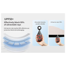 Compacte Capsuleparaplu - Dubbel Gebruik voor Zonnig en Regenachtig Weer, Lichtgewicht, Draagbaar, Bescherming Tegen de Zon, Ideaal voor op Reis B