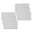 6Pcs Rectangular Woven Table Mat Slip 18x12 Inches Textured Scratch Proof PVC Table Mats, for Kitchen Home Decor Silver 1