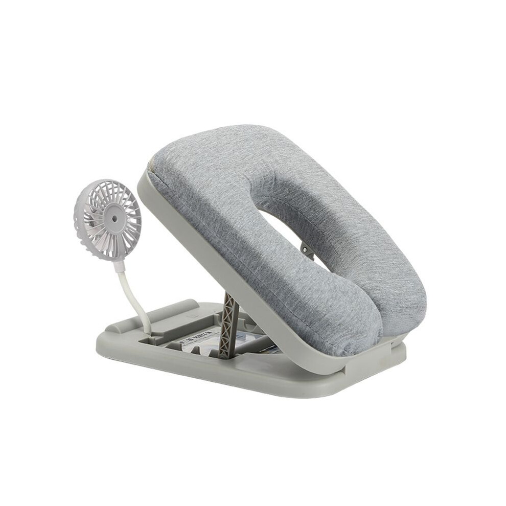New Product With Fan Nap Artifact Student Nap Pillow Lying Down Pillow Foldable Office Adult Nap Pillow 6031119538546