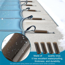 20pcs Pool Cover Spring Sleeves, Winter Pool Cover Spring Covers Pools Safety Covers Springs, Springs Not Included