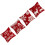 Conjunto de 4 Capas de Almofadas de Natal para Áreas Externas de 18x18 Polegadas, Fronhas Impermeáveis, Decoração de Almofadas de Ano Novo 6