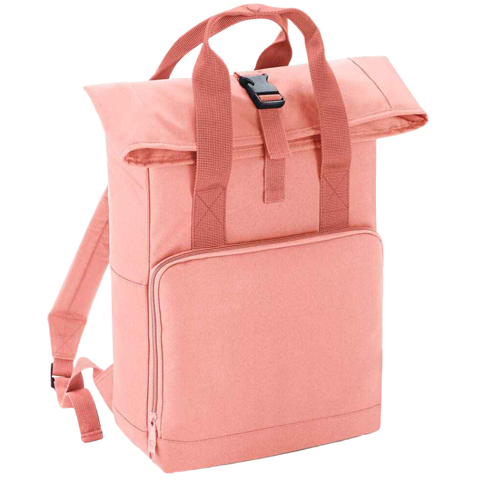 Bagbase (One Size, Blush Pink) Unisex Adult Roll Top Twin Handle Backpack