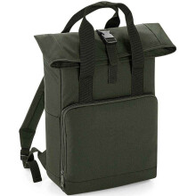 (One Size, Olive) Bagbase Unisex Adult Roll Top Twin Handle Backpack