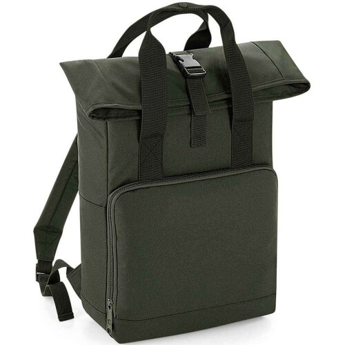 BagBase (One Size, Olive) Bagbase Unisex Adult Roll Top Twin Handle Backpack