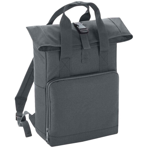 BagBase (One Size, Graphite Grey) Bagbase Unisex Adult Roll Top Twin Handle Backpack