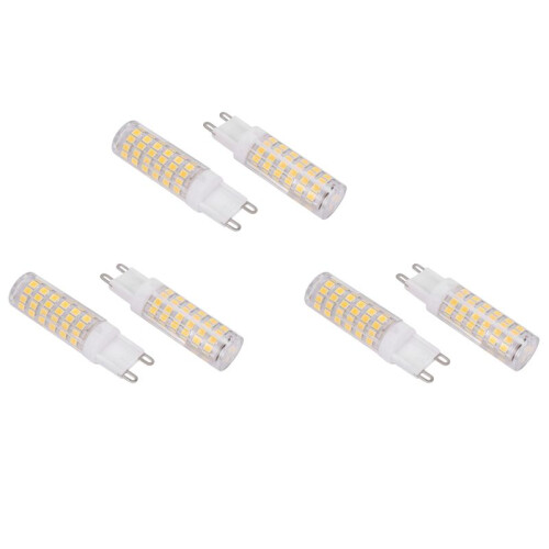 10W G9 100 LED Light Bulbs LED Corn Light Bulbs Ceramic, No Flicker, Wide  Angle, 6PCS Natural White
